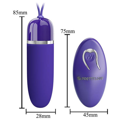 PRETTYLOVE - DARLENE YOUTH HUEVO VIBRADOR CON CONTROL REMOTO