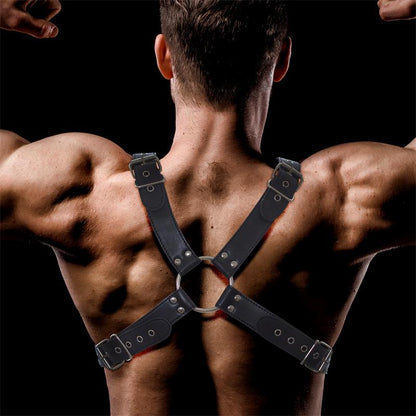 INTOYOU BDSM LINE - DAROM ARNÉS MASCULINO PARA BONDAGE CUERO VEGANO