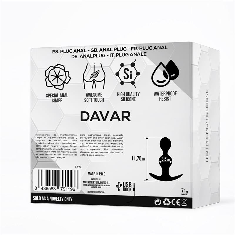TARDENOCHE - DAVAR PLUG ANAL SILICONA