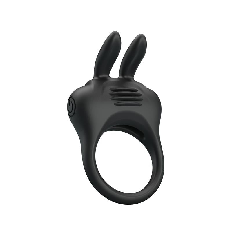 PRETTYLOVE - DAVION ANILLO PARA EL PENE CON VIBRACIÓN Y CONEJITO