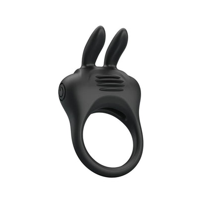 PRETTYLOVE - DAVION ANILLO PARA EL PENE CON VIBRACIÓN Y CONEJITO