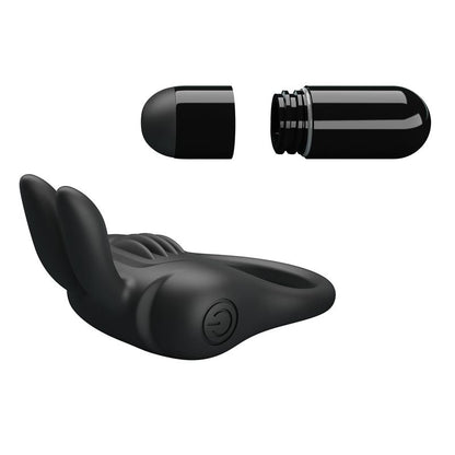 PRETTYLOVE - DAVION ANILLO PARA EL PENE CON VIBRACIÓN Y CONEJITO