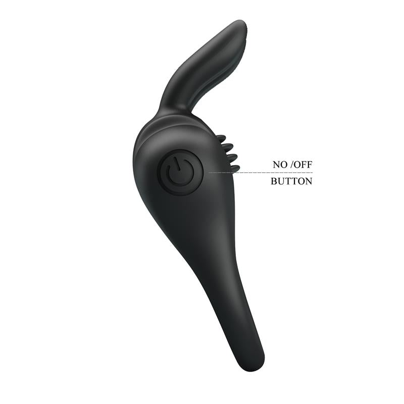 PRETTYLOVE - DAVION ANILLO PARA EL PENE CON VIBRACIÓN Y CONEJITO