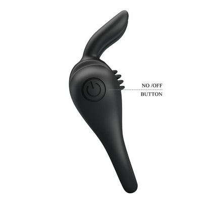 PRETTYLOVE - DAVION ANILLO PARA EL PENE CON VIBRACIÓN Y CONEJITO