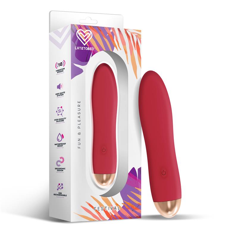 FESTIVAL - DAWEL ESTIMULADOR 10 VELOCIDADES RUST RED