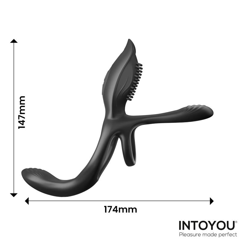 INTOYOU - DAXER DOBLE ANILLO PARA EL PENE CON ESTIMULADOR DE CLÍTORIS