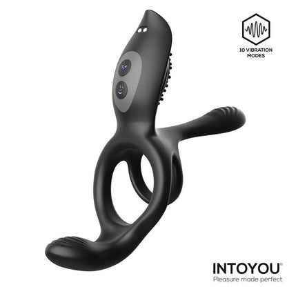 INTOYOU - DAXER DOBLE ANILLO PARA EL PENE CON ESTIMULADOR DE CLÍTORIS