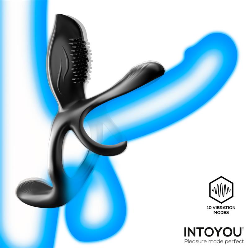 INTOYOU - DAXER DOBLE ANILLO PARA EL PENE CON ESTIMULADOR DE CLÍTORIS