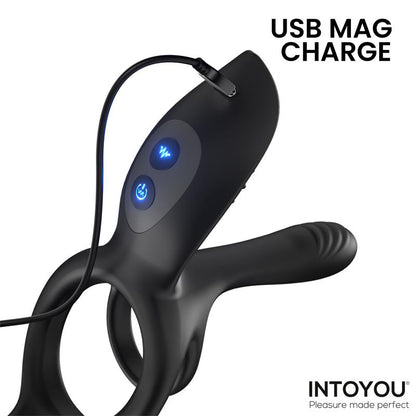 ADDICTED TOYS - ANILLO DOBLE PARA EL PENE CON ESTIMULADOR DE CLÍTORIS