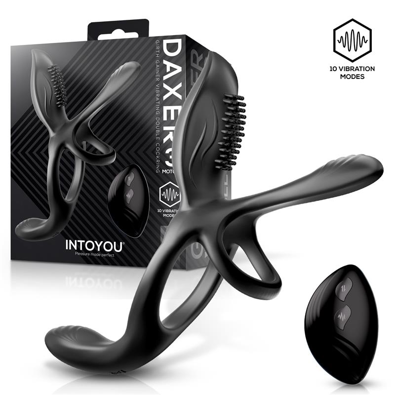 INTOYOU - DAXER DOBLE ANILLO PARA EL PENE CON ESTIMULADOR DE CLÍTORIS