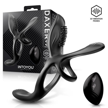 INTOYOU - DAXER DOBLE ANILLO PARA EL PENE CON ESTIMULADOR DE CLÍTORIS