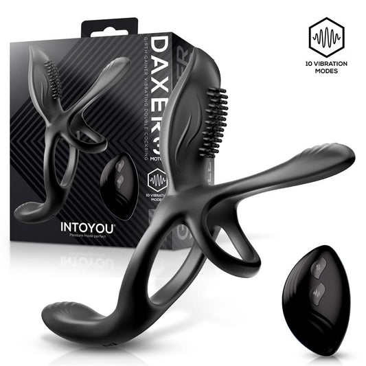 INTOYOU - DAXER DOBLE ANILLO PARA EL PENE CON ESTIMULADOR DE CLÍTORIS