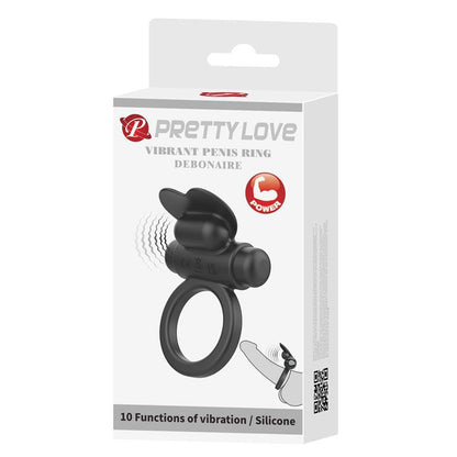 PRETTYLOVE - DEBONAIRE ANILLO PARA EL PENE CON VIBRACIÓN