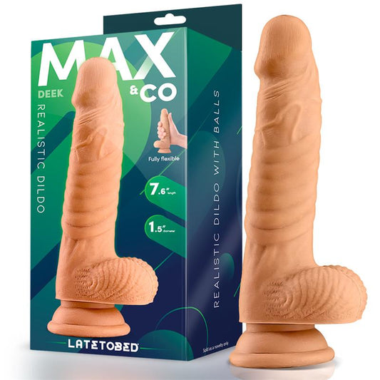 MAX & CO - DEEK DILDO REALISTA CON TESTICULOS 7.6 NATURAL