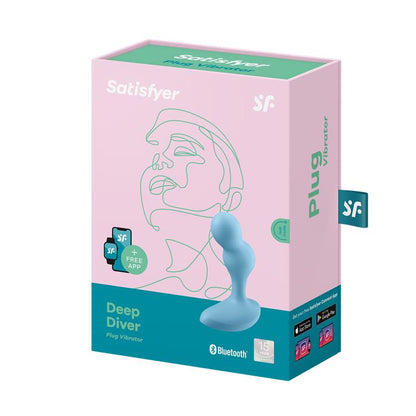 SATISFYER - DEEP DIVER PLUG ANAL CON VIBRACIÓN APP SATISFYER CONNECT AZUL