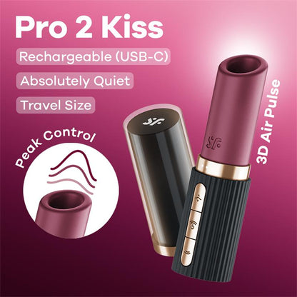 SATISFYER - ESTIMULADOR DE PULSAÇÃO DE AR DEEP KISS