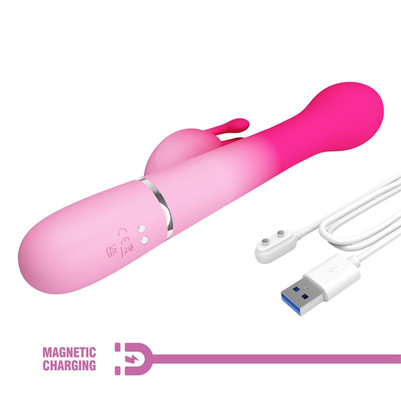 PRETTYLOVE - DEJON VIBRADOR CON THRUSTING Y BOLAS ROTATORIAS