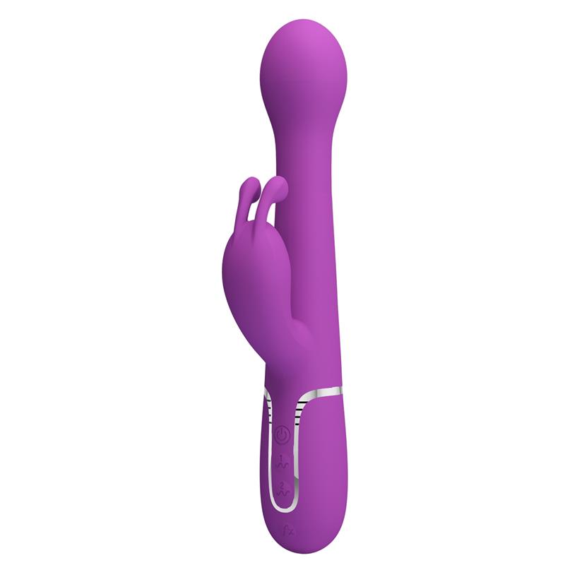 PRETTYLOVE - DEJON VIBRADOR CON THRUSTING Y ROTACIÓN TWINKLED