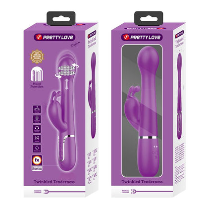 PRETTYLOVE - DEJON VIBRADOR CON THRUSTING Y ROTACIÓN TWINKLED