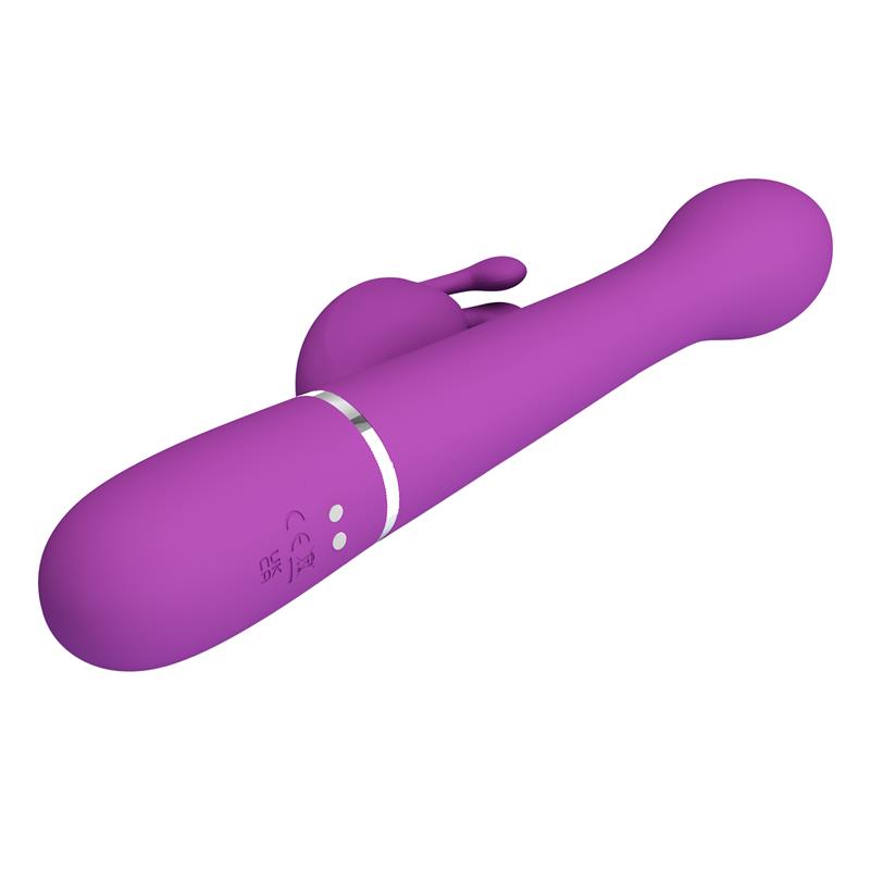 PRETTYLOVE - DEJON VIBRADOR CON THRUSTING Y ROTACIÓN TWINKLED