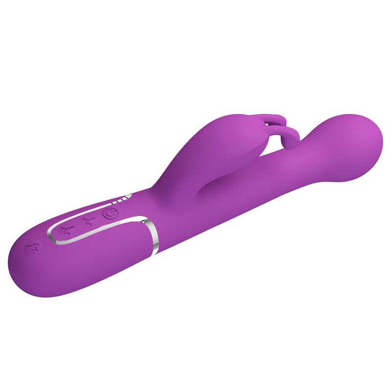PRETTYLOVE - DEJON VIBRADOR CON THRUSTING Y ROTACIÓN TWINKLED