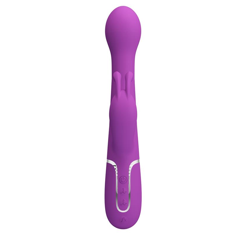 PRETTYLOVE - DEJON VIBRADOR CON THRUSTING Y ROTACIÓN TWINKLED