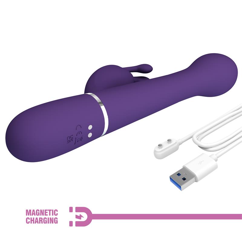 PRETTYLOVE - DEJON VIBRADOR CON THURSTING Y ROTACIÓN TWINKLED