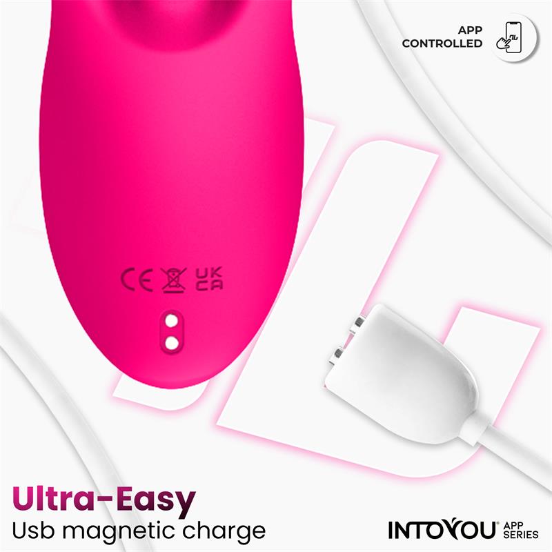 INTOYOU APP SERIES - DEREK VIBRADOR CON MOVIMIENTO FINGER 3 MOTORES Y APP