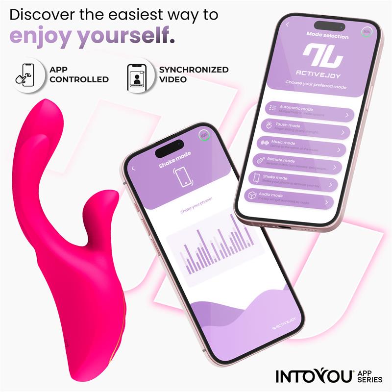 INTOYOU APP SERIES - DEREK VIBRADOR CON MOVIMIENTO FINGER 3 MOTORES Y APP