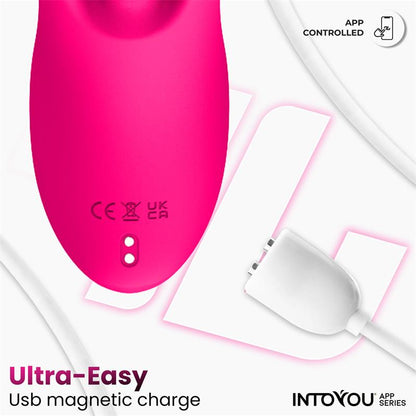 INTOYOU APP SERIES - DEREK VIBRADOR CON MOVIMIENTO FINGER 3 MOTORES Y APP