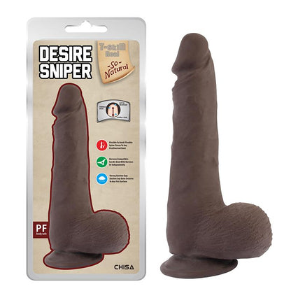 CHISA - DESIRE SNIPER DILDO DUAL DENSITY MARRÓN 23CM