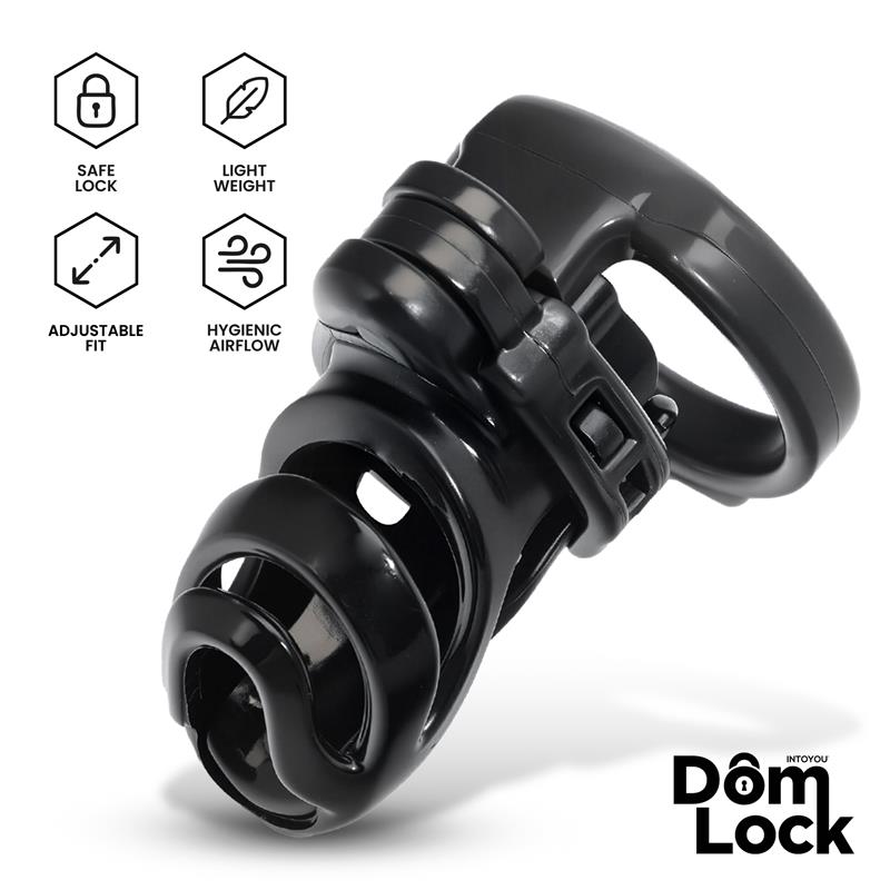 DOMLOCK - DETENTION JAULA PARA EL PENE CON ACCESORIO PARA PRINCE ALBERT