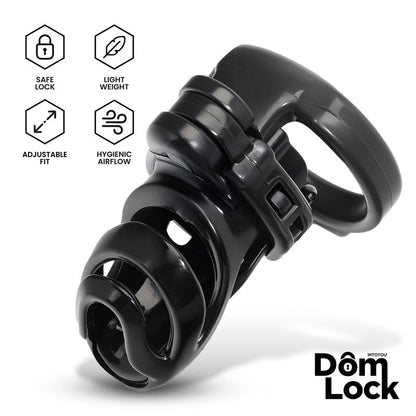 DOMLOCK - DETENTION JAULA PARA EL PENE CON ACCESORIO PARA PRINCE ALBERT