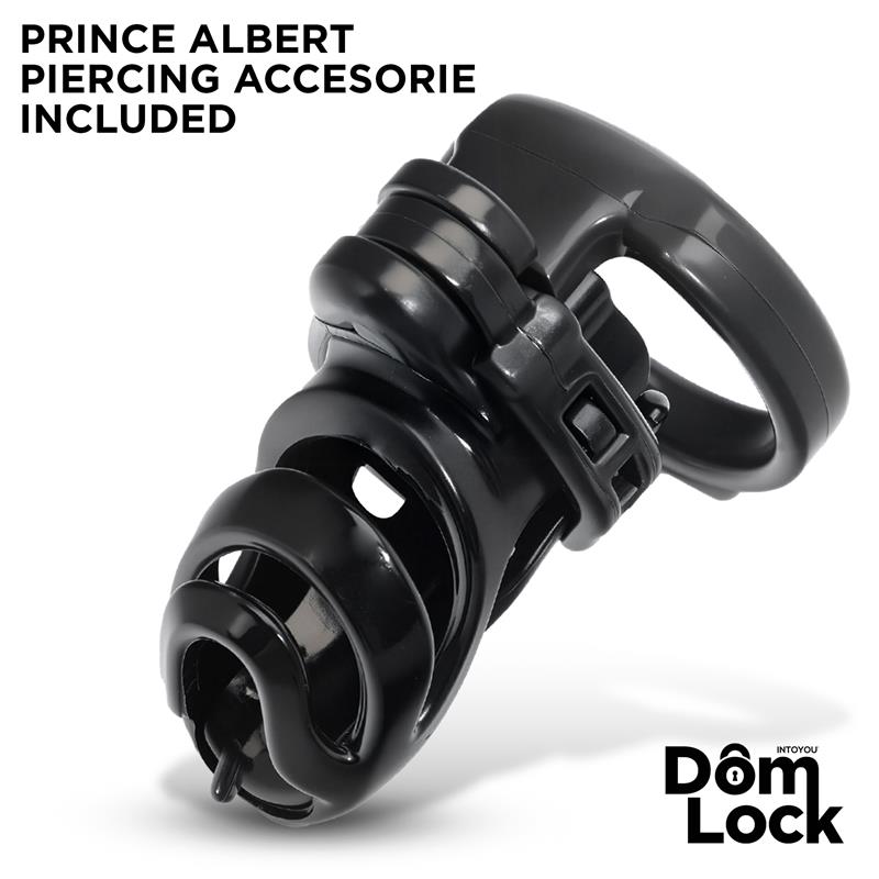 DOMLOCK - DETENTION JAULA PARA EL PENE CON ACCESORIO PARA PRINCE ALBERT