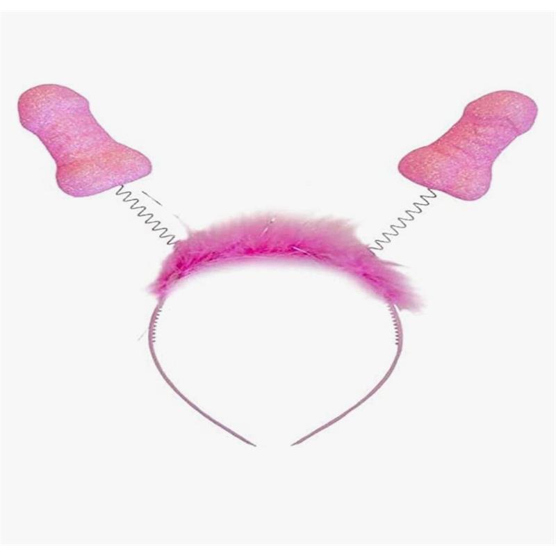 DIVERTY SEX - DIADEMA ROSA CON PURPURINA Y PENES