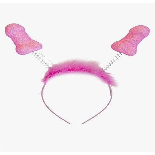 DIVERTY SEX - DIADEMA ROSA CON PURPURINA Y PENES