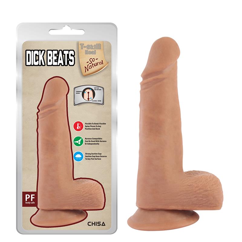CHISA - DICK BEATS DILDO DUAL DENSITY 18CM