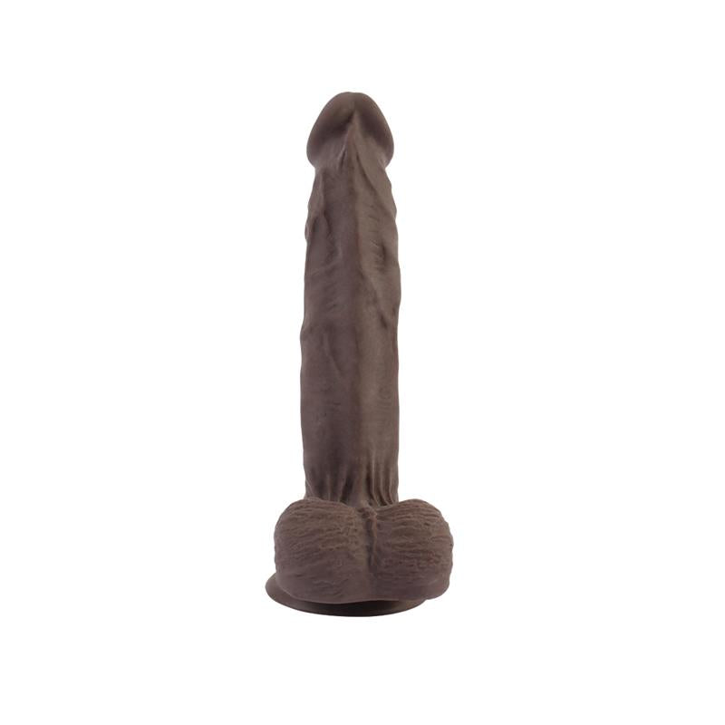 CHISA - DICTATOR DILDO DUAL DENSITY MARRÓN 20.5CM