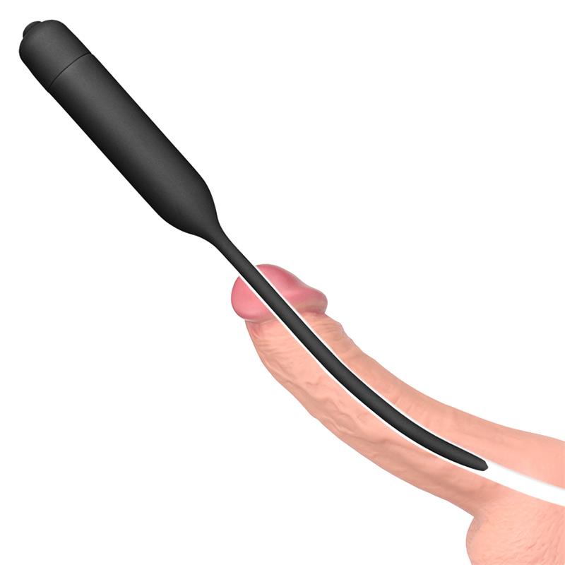 LOVETOY - DILATADOR DE URETRA CON VIBRACIÓN NEGRO