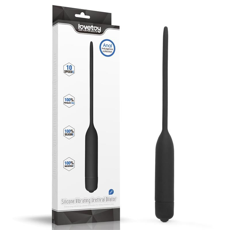 LOVETOY - DILATADOR DE URETRA CON VIBRACIÓN NEGRO
