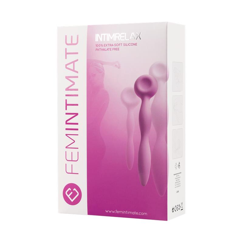 FEMINTIMATE - DILATADORES VAGINALES INTIMRELAX ROSA SILICONA