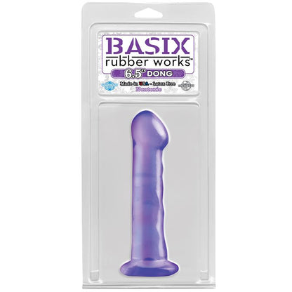BASIX RUBBER WORKS - DILDO 16,51 CM CON VENTOSA PÚRPURA
