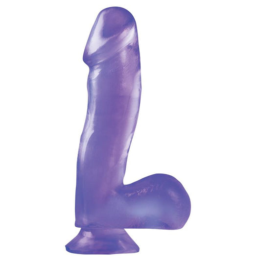 BASIX RUBBER WORKS - DILDO 16,51 CM PÚRPURA