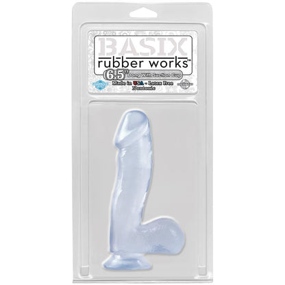 BASIX RUBBER WORKS - DILDO 16,51 CM TRANSPARENTE