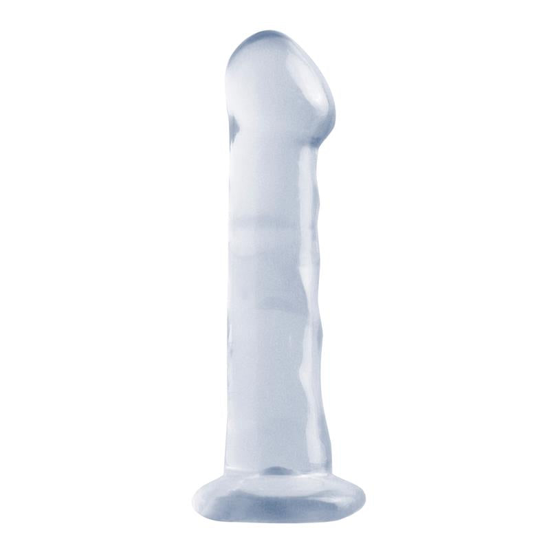BASIX RUBBER WORKS - DILDO 16,51 CM TRANSPARENTE