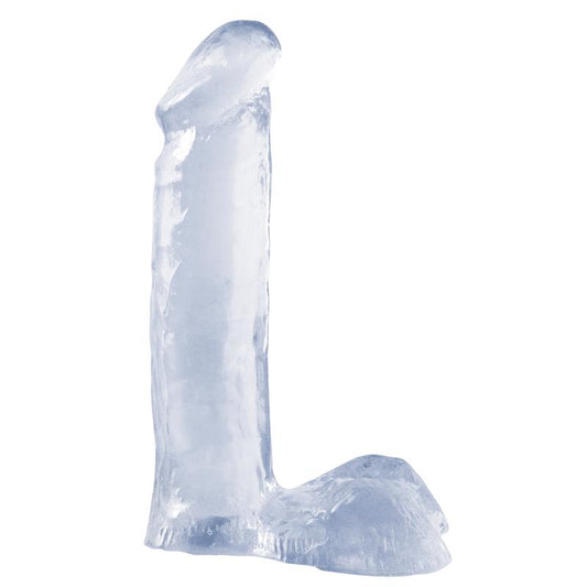 BASIX RUBBER WORKS - DILDO 19,05 CM TRANSPARENTE