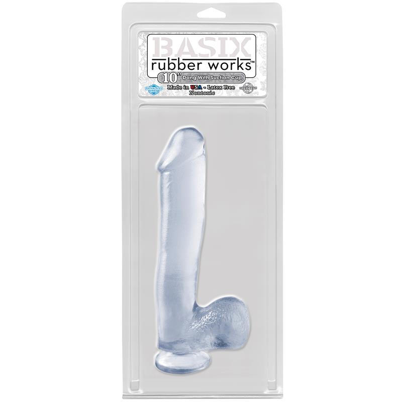 BASIX RUBBER WORKS - DILDO 24,5 CM TRANSPARENTE