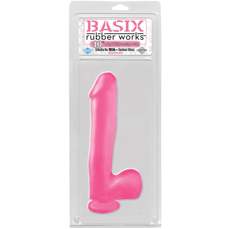 BASIX RUBBER WORKS - DILDO 25,4 CM ROSA