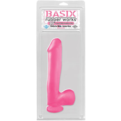 BASIX RUBBER WORKS - DILDO 25,4 CM ROSA