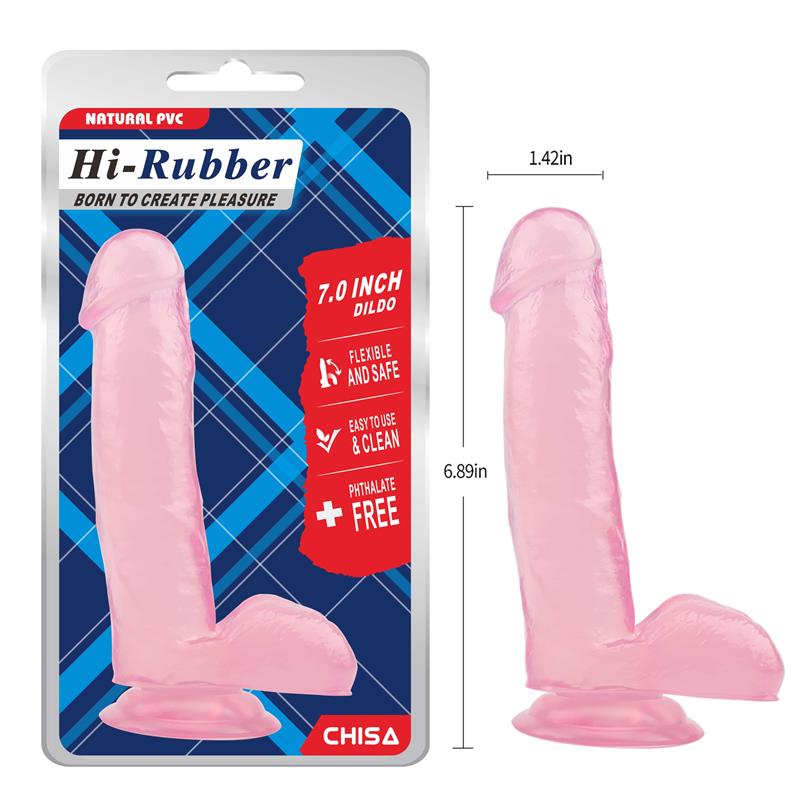 CHISA - DILDO 7 - 17.5 CM ROSA